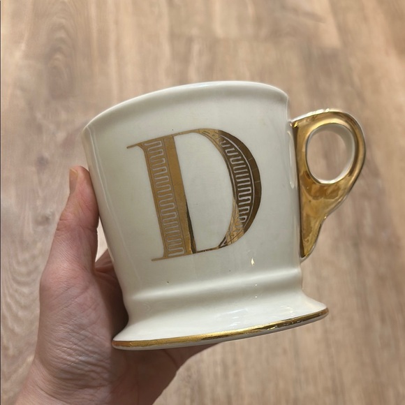 ANTHROPOLOGIE | Monogram “D” Coffee Mug - Picture 1 of 5